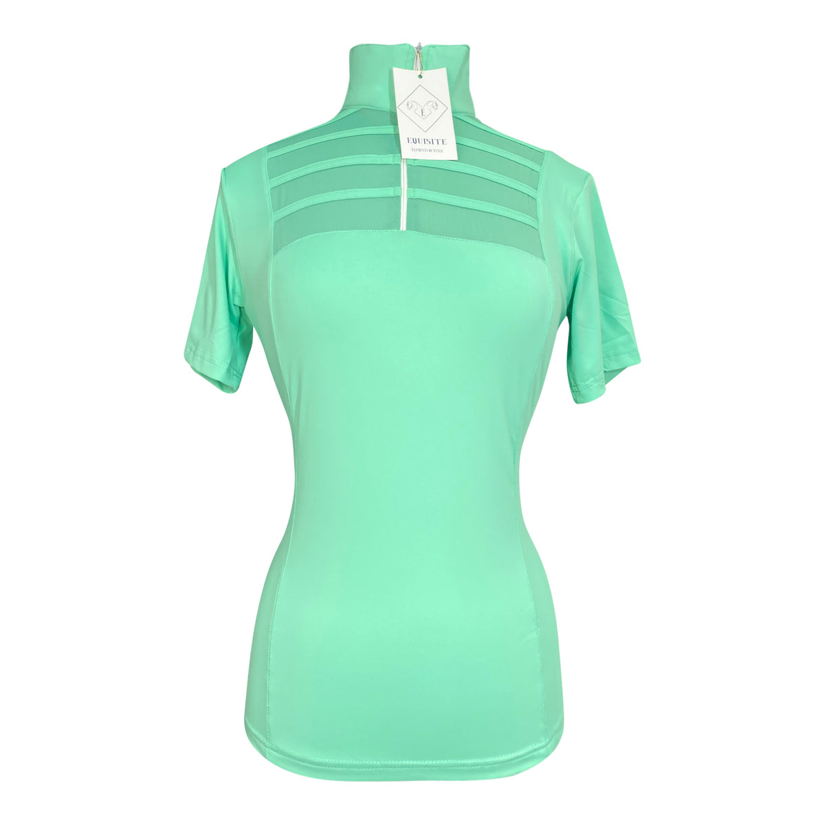 Equisite 'Elaine' Show Shirt in Aqua