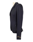Cavalleria Toscana R-EVO Light Tech Zip Knit Show Jacket in Black w/Gold