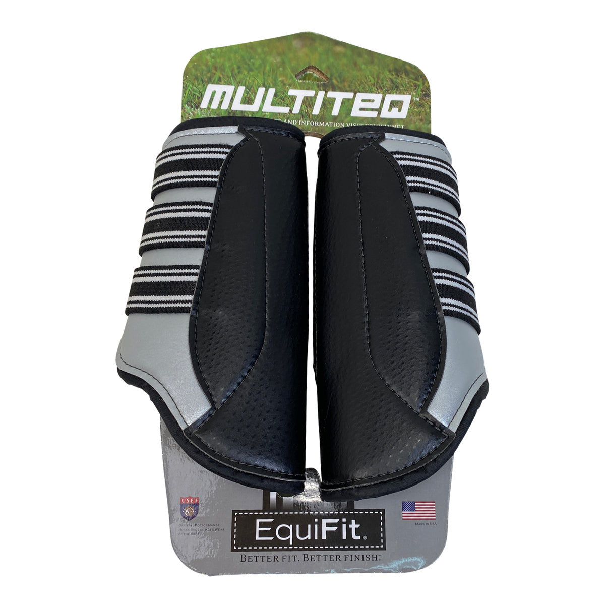 EquiFit 'MultiTeq' Custom Front Boots in Silver