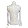 TKEQ The 'Sloan' Long Sleeve Competition Top  in White - Women's Large