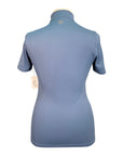 TKEQ 'Quinn' Short Sleeve Shirt in Sea Blue