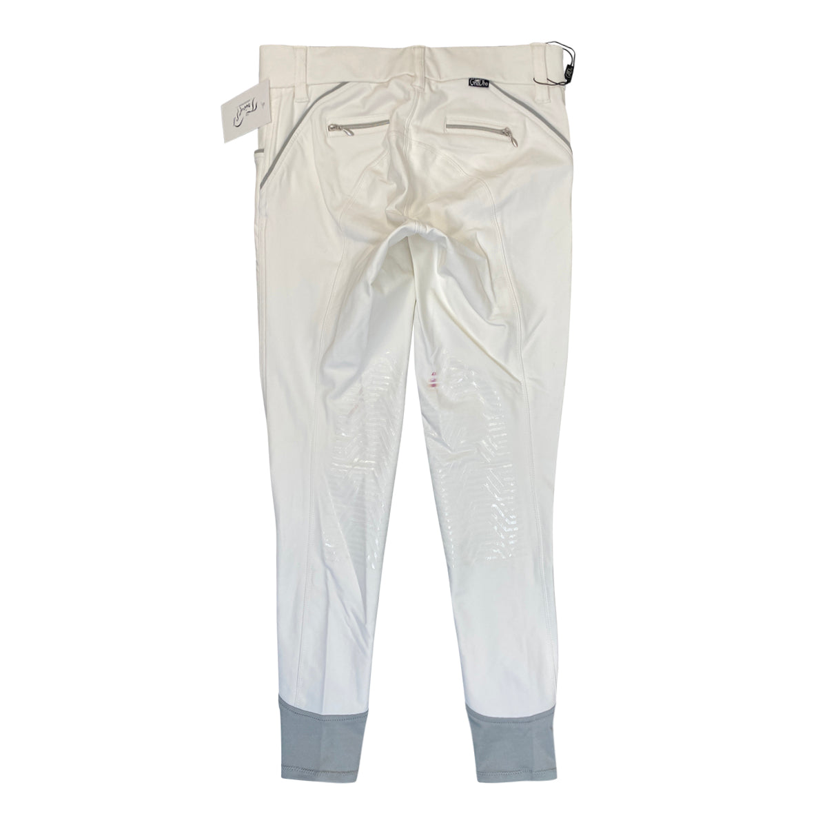 Back Of GhoDho 'Aubrie Pro Meryl' Breeches in White - Women's 28