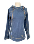Noble Equestrian Hooded Fleece Sweater in Navy