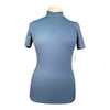 TKEQ 'Quinn' Short Sleeve Shirt in Sea Blue