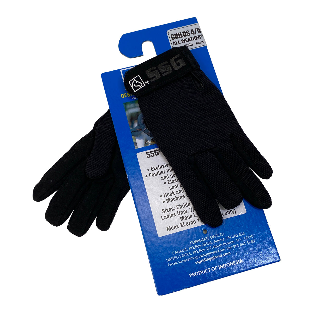 SSG All Weather Riding Gloves in Black
