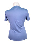 Asmar Equestrian Ruffle Show Shirt in Steel Blue