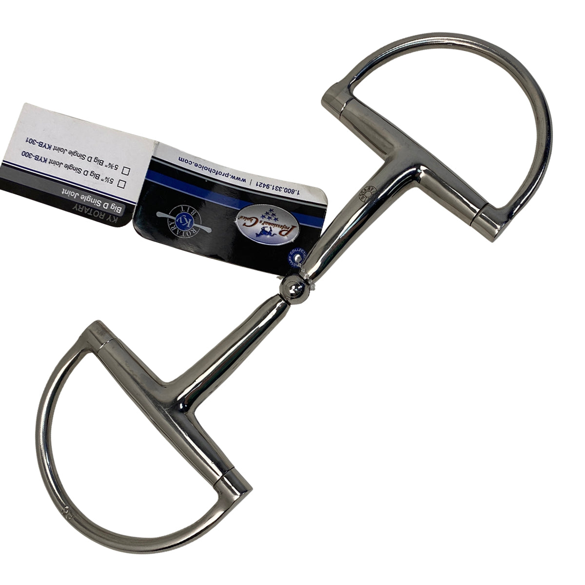 KY Rotary Big D Single Joint Snaffle in Stainless Steel 