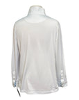 Romfh 'Lindsay' Chill Factor Show Shirt in White w/Blue Bubbles