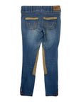 Goode Rider Jean Rider Knee Patch Breeches in Light Wash