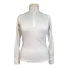 Equinavia Long Sleeve Competition Shirt in White - Women's Large