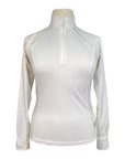 Equinavia Long Sleeve Competition Shirt in White - Women's Large