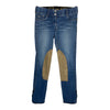 Goode Rider Jean Rider Knee Patch Breeches in Light Wash