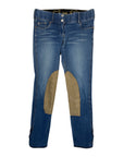 Goode Rider Jean Rider Knee Patch Breeches in Light Wash
