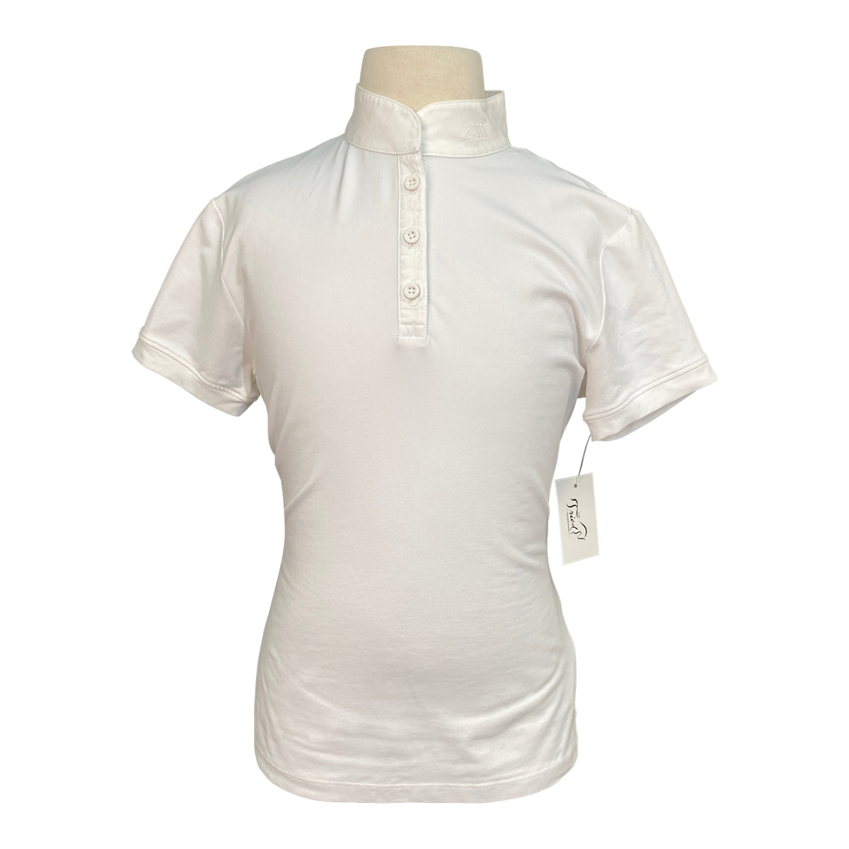 Equiline Kids Short Sleeve Show Shirt in White