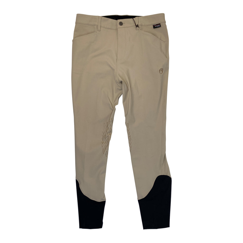 Vestrum 'Trento' Men's Knee Grip Breeches in Bianco Sporco
