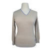 Essex Classics 'Trey' V-Neck Sweater in Tan