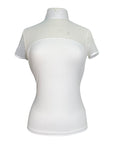 For Horses 'Elvida' Show Shirt in White - Women's XL