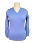 Essex Classics 'Trey' V-Neck Sweater in Sky Blue