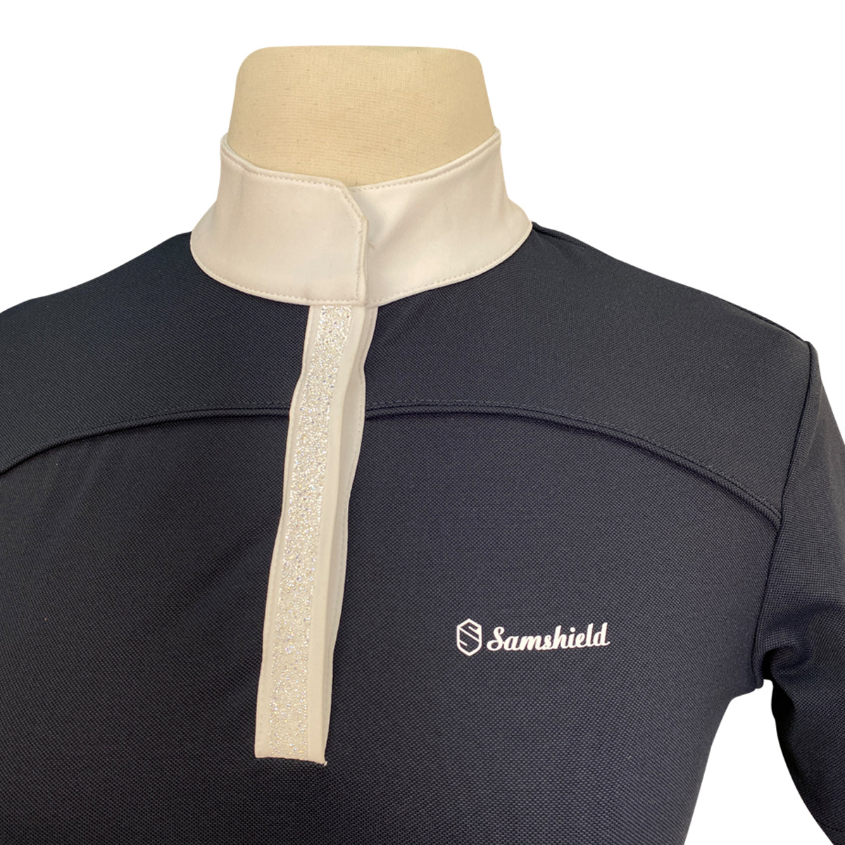 Samshield 'Jeanne' Shirt in Black/White Glitz