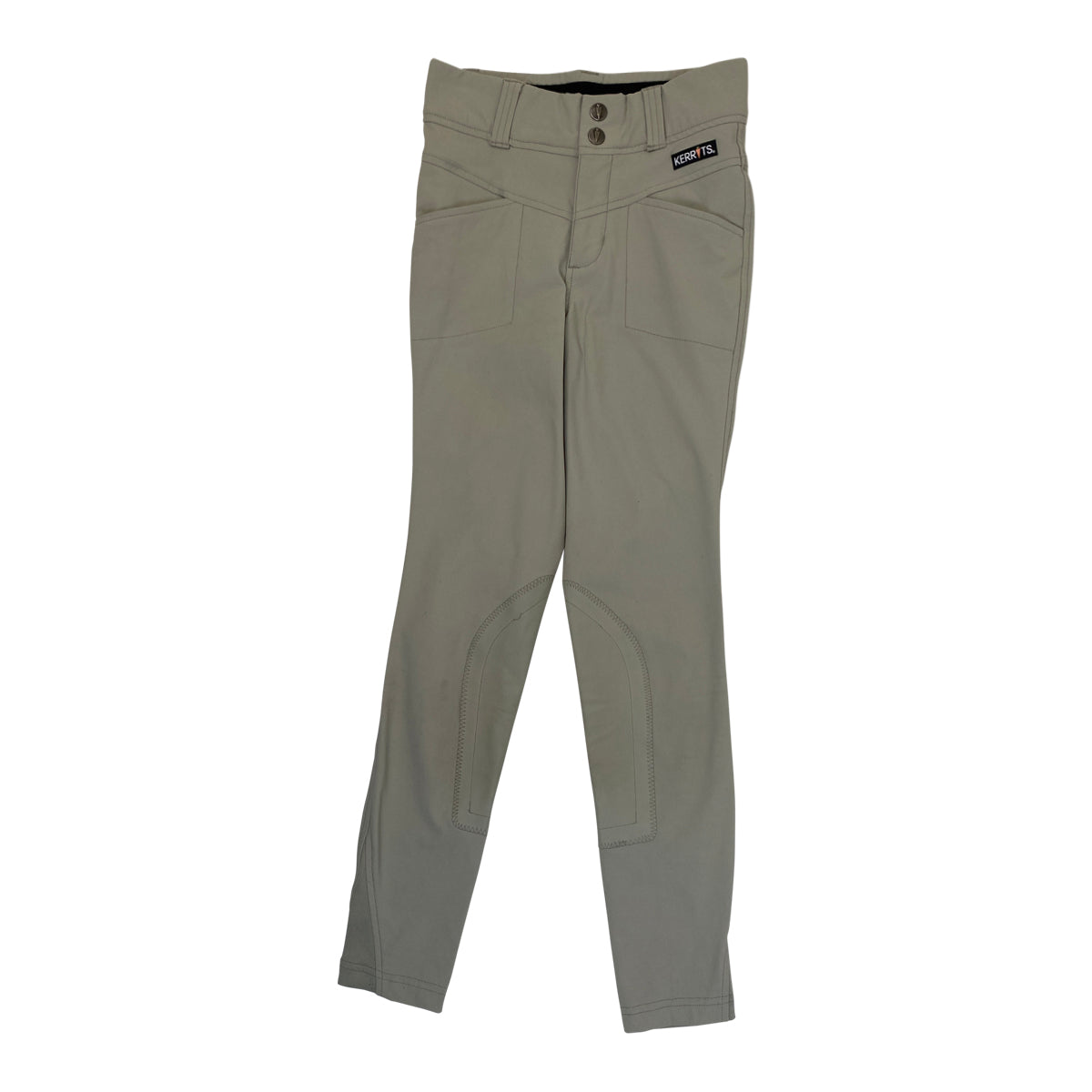 Kerrits 'Crossover' Knee Patch Breeches in Sand - Children's Medium