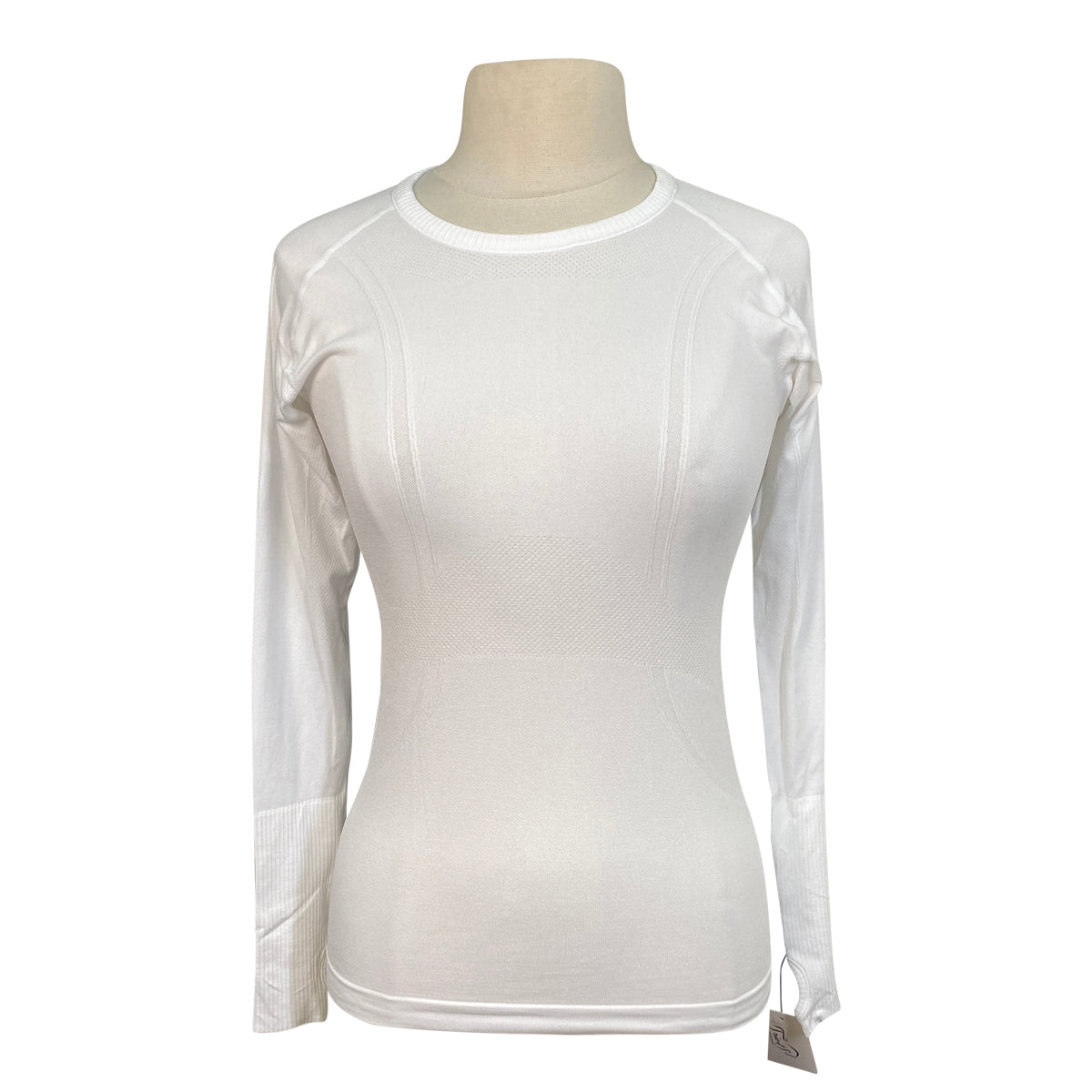 TKEQ 'KENNEDY' Seamless 2.0 Long Sleeve in White - Women's S/M