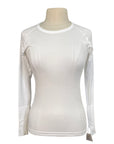 TKEQ 'KENNEDY' Seamless 2.0 Long Sleeve in White - Women's S/M