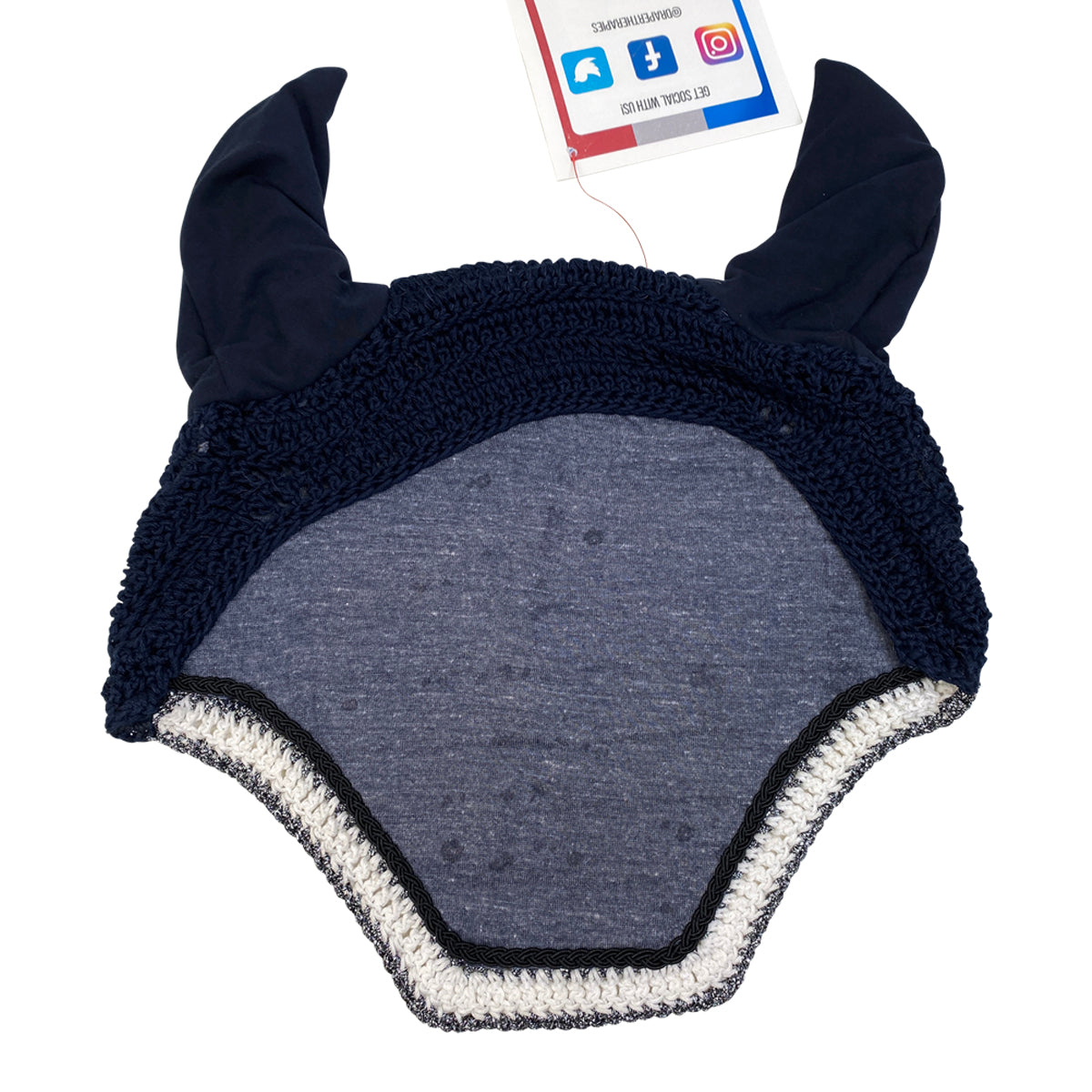 Draper Equine Therapy® Fly Bonnet in Navy