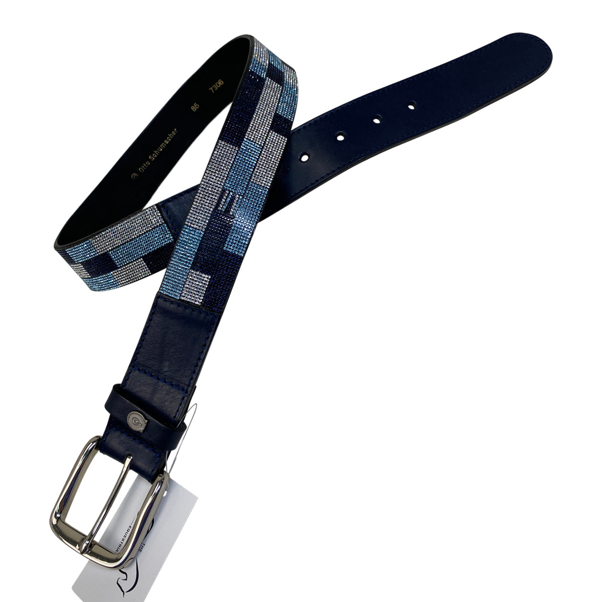 Otto Schumacher Crystal Belt in Blue/Black Crystals