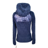 Ariat 'Coalesce' Hoodie Full Zip Sweatshirt in Dark Sapphire