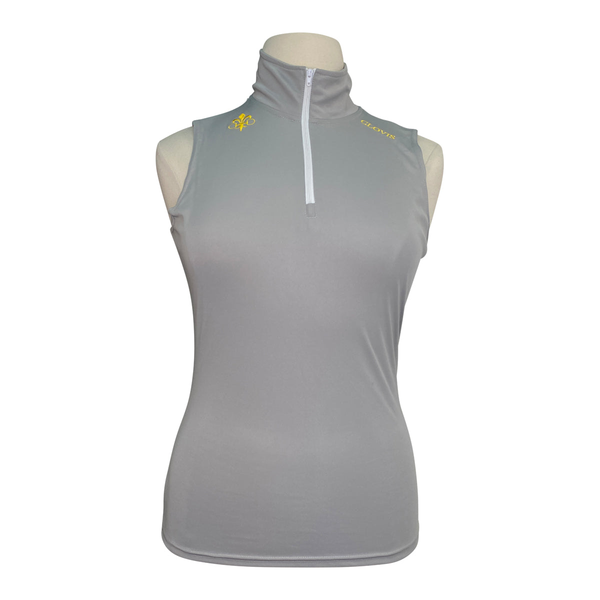 Clovis Equestrian Sleeveless Top in Grey