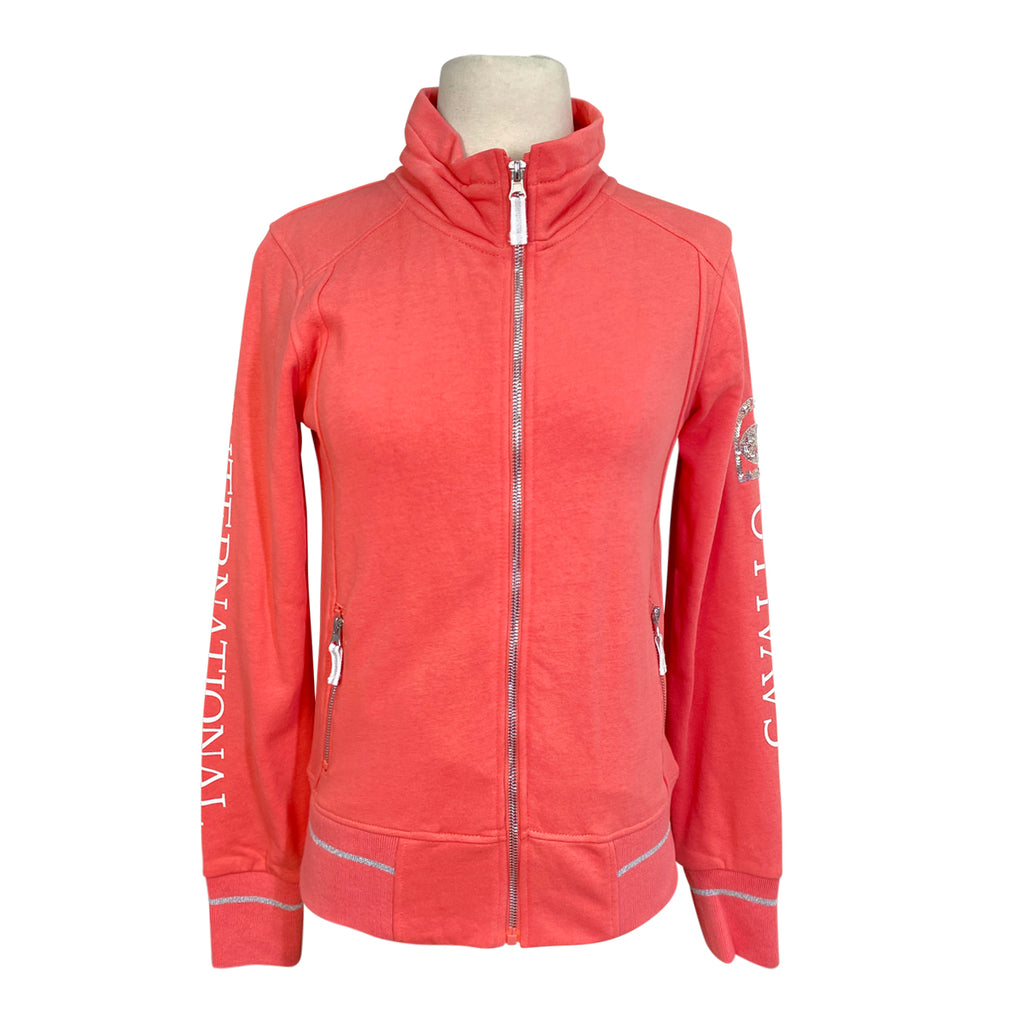 Cavallo 'Mona' Zip Up Jacket  in Hot Coral