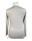 TKEQ 'Crest' Sustainable Long Sleeve Shirt in Silver