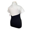 Dapple Bay Short Sleeve 'Lady' Riding Top in Black/White - Women's XS