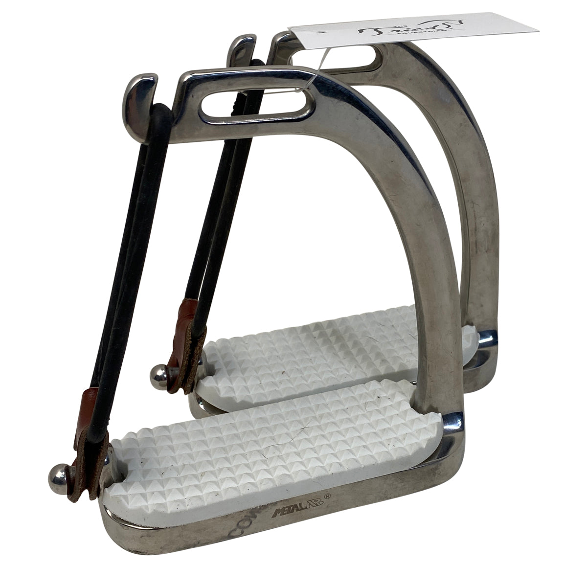 Centaur MetaLab Peacock Stirrup Irons in Stainess Steel