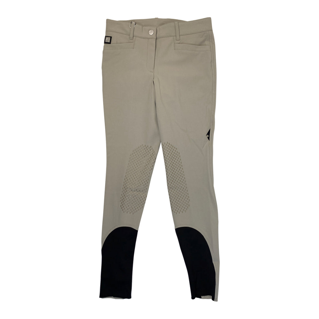 Equiline 'Ash' Knee Patch Breeches in Beige - Women's IT 46 (US 28)