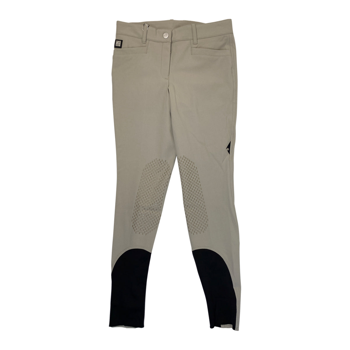 Equiline 'Ash' Knee Patch Breeches in Beige - Women's IT 46 (US 28)