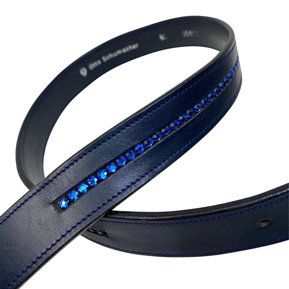 Otto Schumacher Crystal Belt in Black w/Blue Crystals