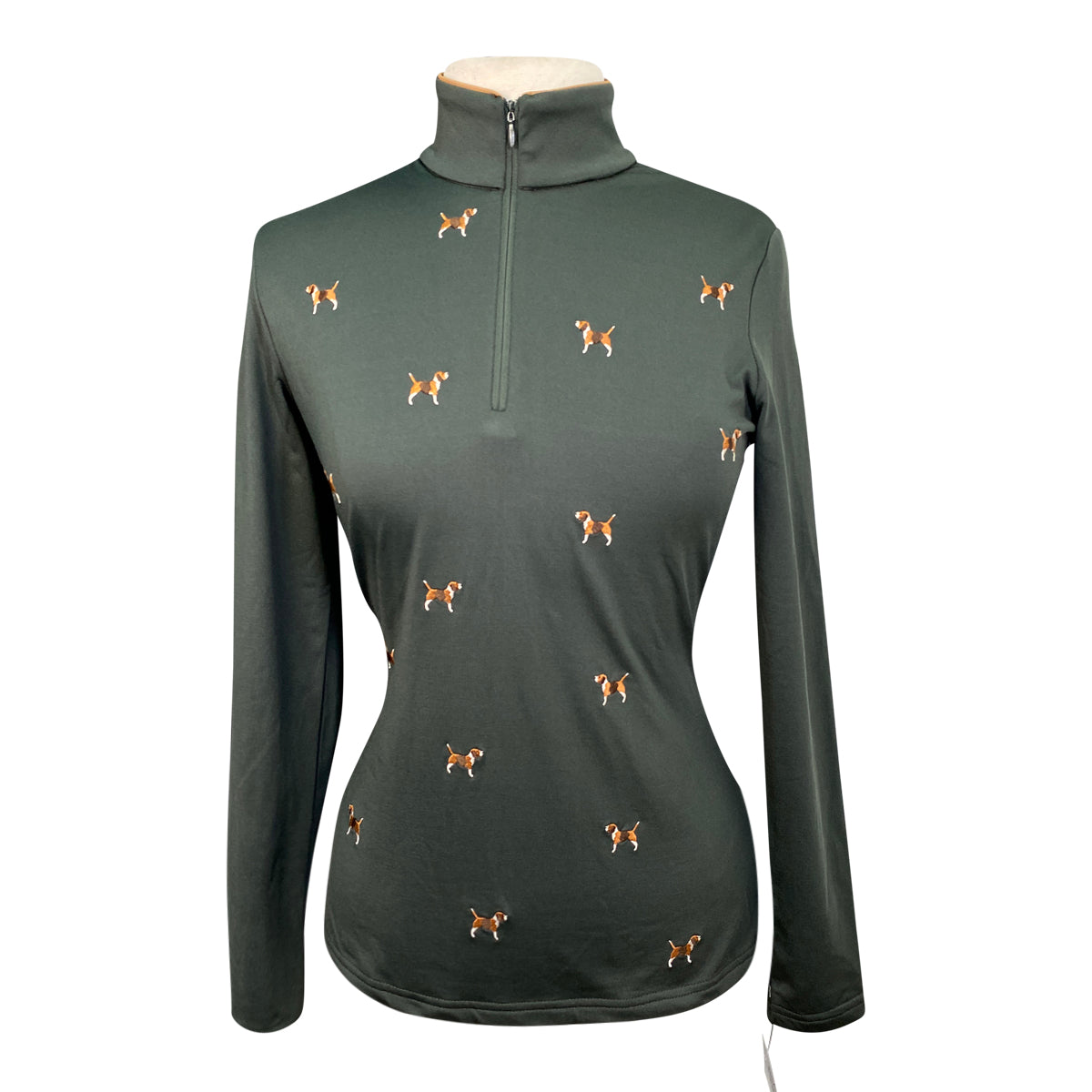 HKM 'Functional' Long Sleeve in Forest Green/Beagles