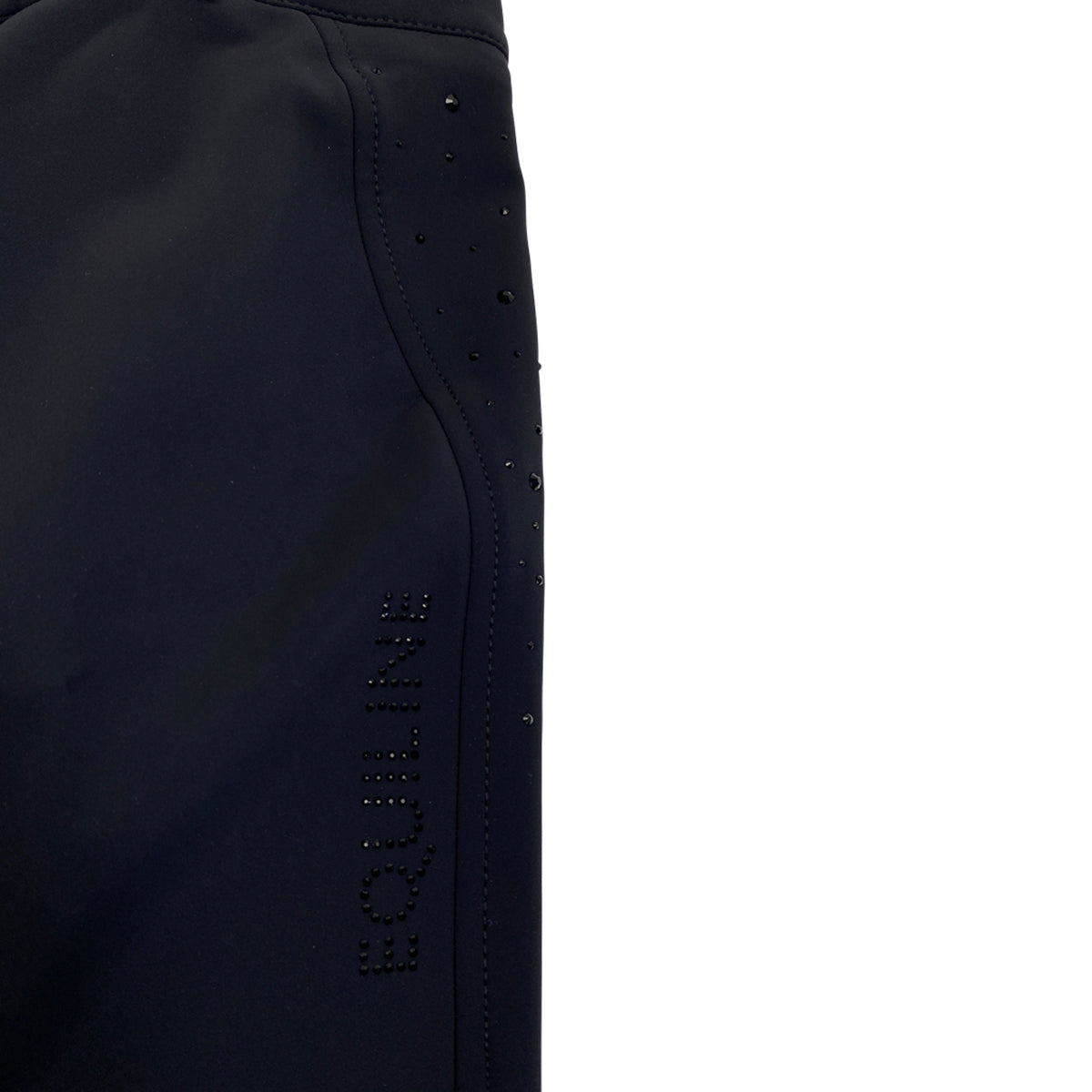 Equiline 'GuesteK' Knee Grip Breeches in Black/Gems