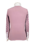 Cavalleria Toscana Mini CT Print L/S Jersey Zip Shirt in Dusty Rose - Children's 8