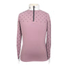 Cavalleria Toscana Mini CT Print L/S Jersey Zip Shirt in Dusty Rose - Children's 8