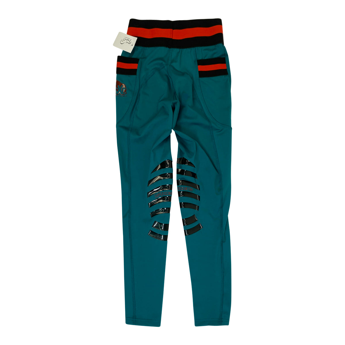 SXC Riding Tights in Teal/Black &amp; Red