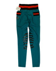 SXC Riding Tights in Teal/Black & Red