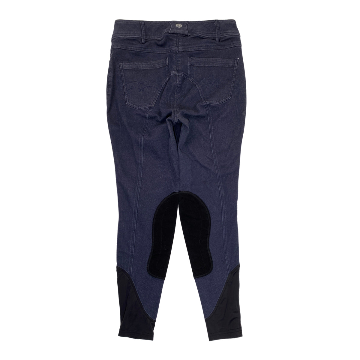 Noble Equestrian &#39;Better Than Denim&#39; Knee Patch Breeches in Blue Jean