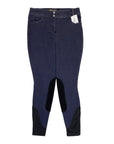Noble Equestrian 'Better Than Denim' Knee Patch Breeches in Blue Jean
