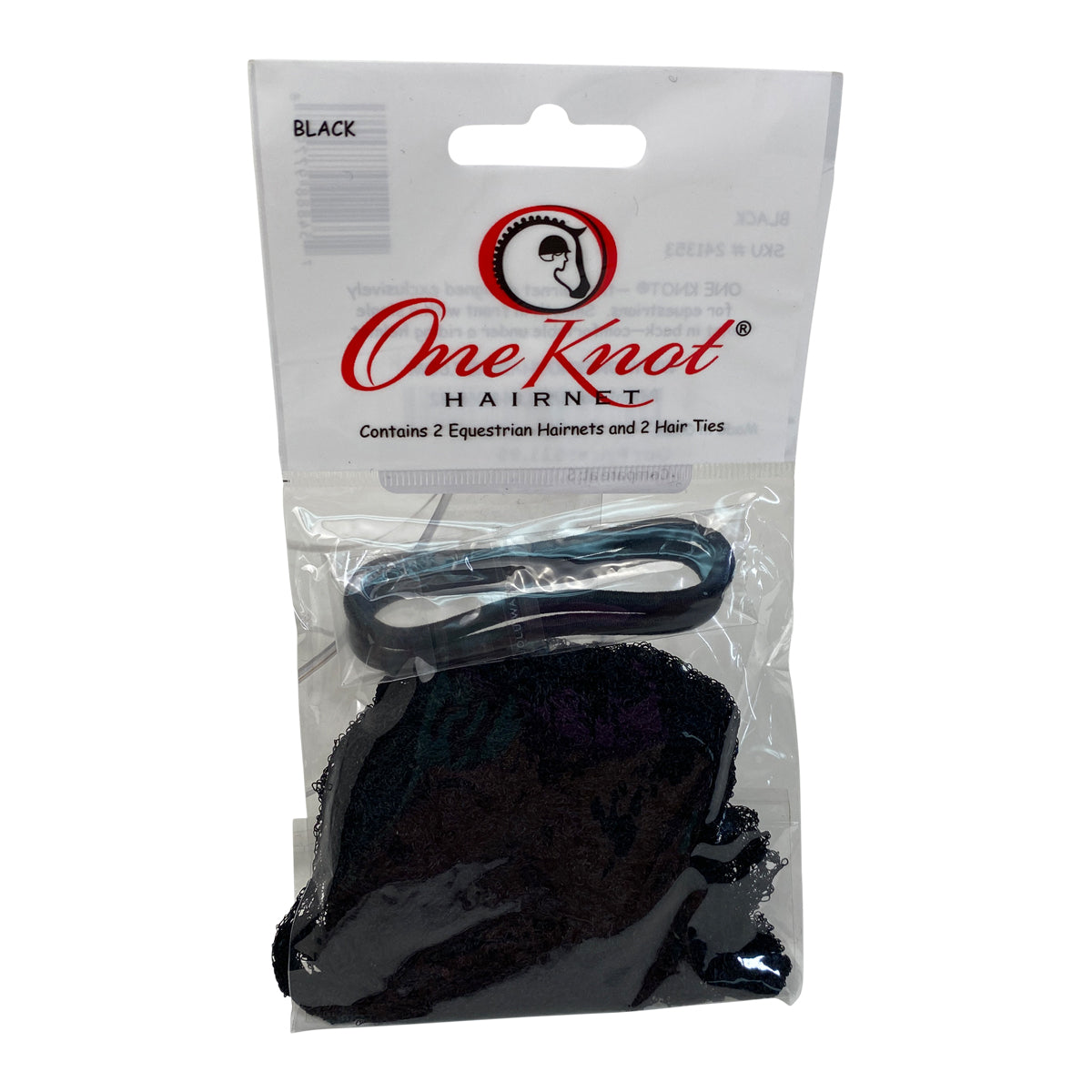 One Knot Hair Net in Black - One Size