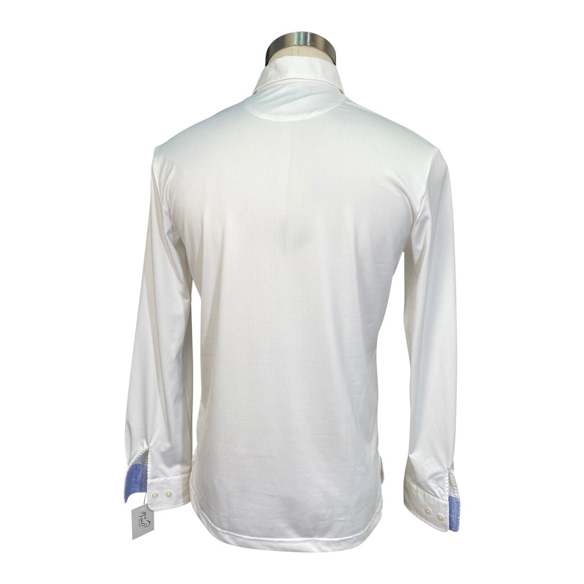 Essex Classics Talent Yarn Long Sleeve Show Shirt in White 
