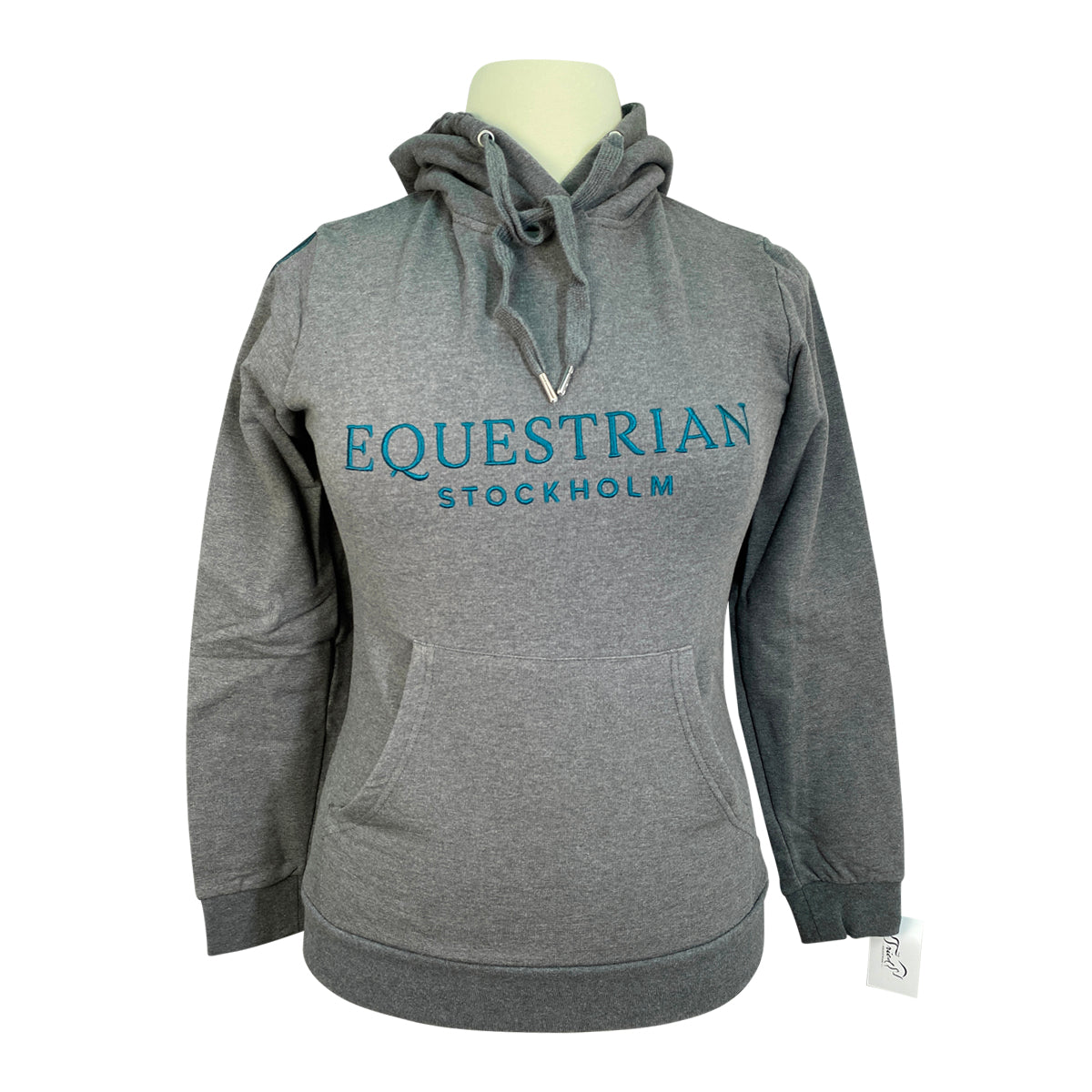 Equestrian Stockholm &#39;Prime&#39; Hoodie: Matt Harnacke Collection in Grey/Turquoise