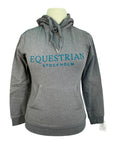Equestrian Stockholm 'Prime' Hoodie: Matt Harnacke Collection in Grey/Turquoise