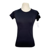 TKEQ 'Kennedy' Seamless Athletic Tee in Black - Women's XS/S